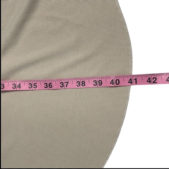 Long Creamy Tan Button-Up Cardigan with pockets - Picture 11 of 12